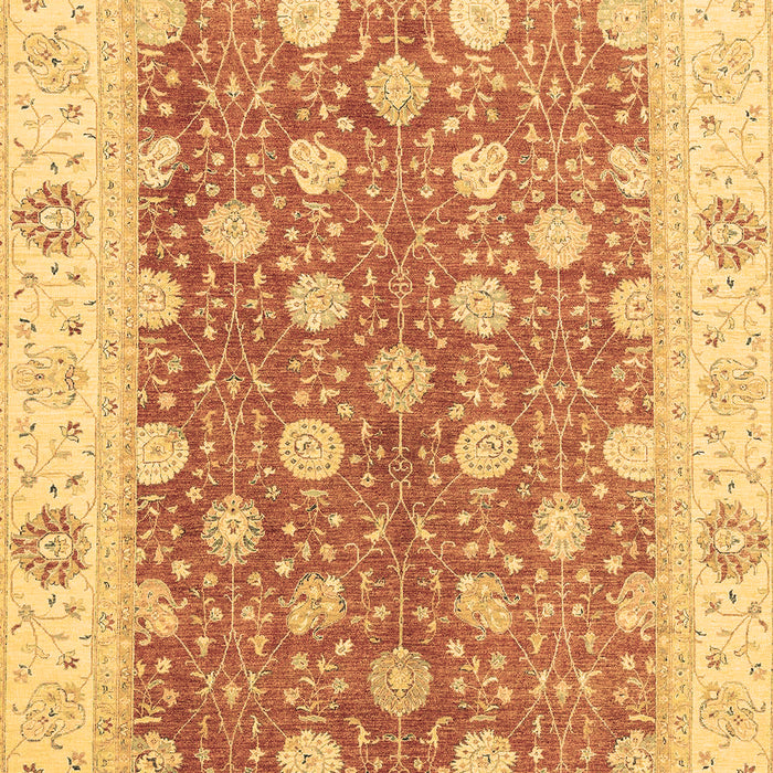 Machine Washable Oriental Brown Traditional Rug, wshabs2751brn