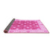 Sideview of Oriental Pink Traditional Rug, abs2751pnk