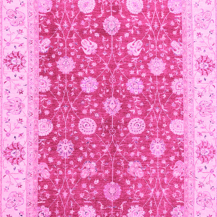 Machine Washable Oriental Pink Traditional Rug, wshabs2751pnk