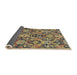 Sideview of Abstract Dark Brown Modern Rug, abs2752