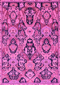 Abstract Pink Modern Rug, abs2752pnk