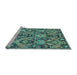 Sideview of Machine Washable Abstract Light Blue Modern Rug, wshabs2752lblu