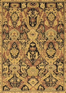 Abstract Brown Modern Rug, abs2752brn