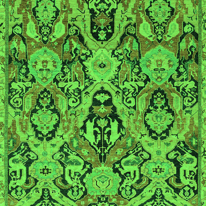 Machine Washable Abstract Green Modern Area Rugs, wshabs2752grn