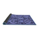 Sideview of Abstract Blue Modern Rug, abs2752blu