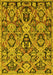 Machine Washable Abstract Yellow Modern Rug, wshabs2752yw