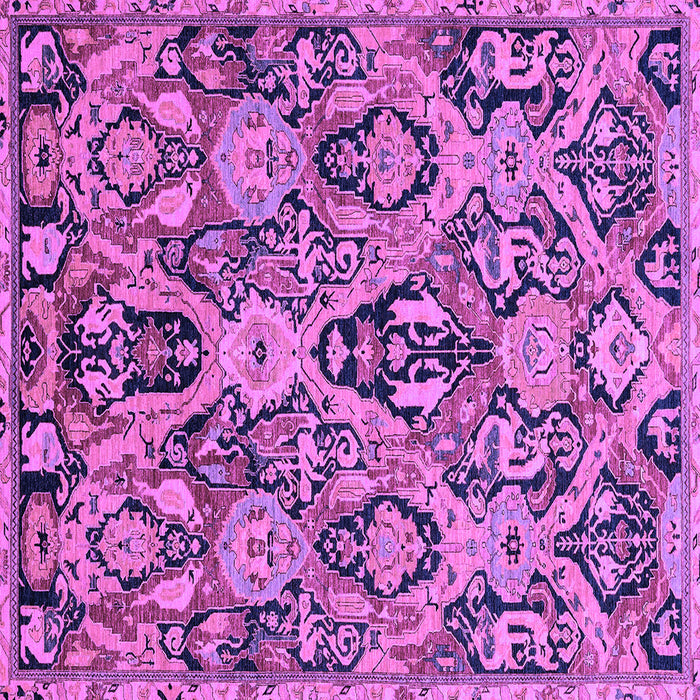 Square Abstract Purple Modern Rug, abs2752pur
