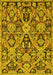 Abstract Yellow Modern Rug, abs2752yw