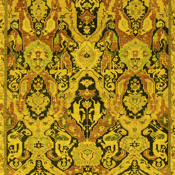 Abstract Yellow Modern Rug, abs2752yw