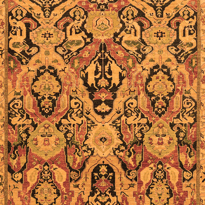 Machine Washable Abstract Orange Modern Area Rugs, wshabs2752org