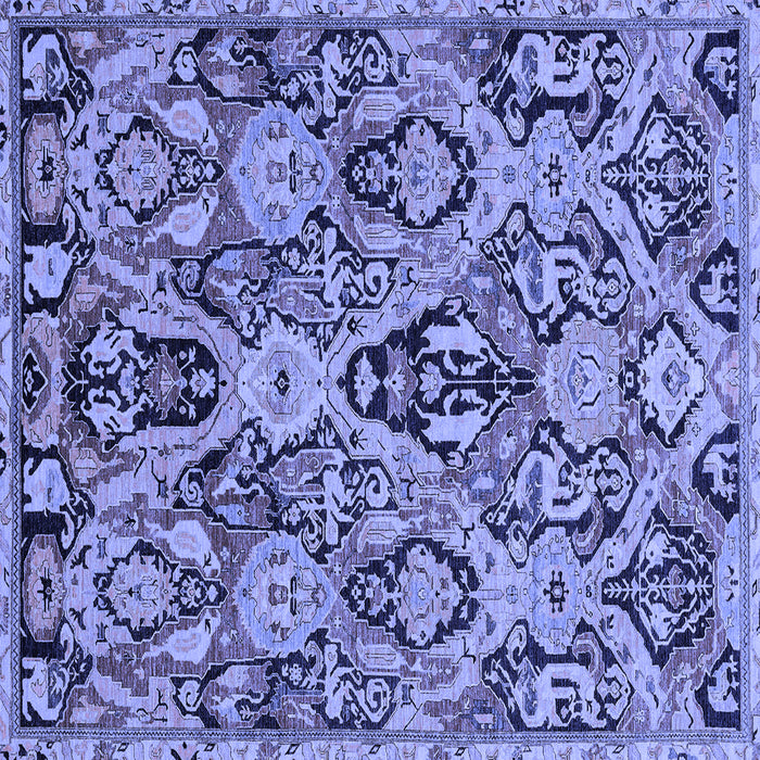 Square Machine Washable Abstract Blue Modern Rug, wshabs2752blu