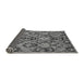 Sideview of Abstract Gray Modern Rug, abs2752gry