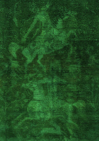 Abstract Green Modern Rug, abs2753grn