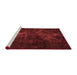 Modern Red Washable Rugs