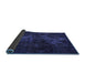 Sideview of Abstract Blue Modern Rug, abs2753blu