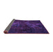 Sideview of Abstract Purple Modern Rug, abs2753pur