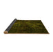 Sideview of Abstract Yellow Modern Rug, abs2753yw