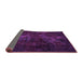 Sideview of Abstract Pink Modern Rug, abs2753pnk