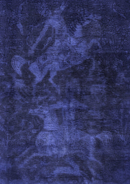 Abstract Blue Modern Rug, abs2753blu
