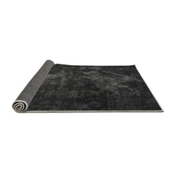 Sideview of Abstract Gray Modern Rug, abs2753gry