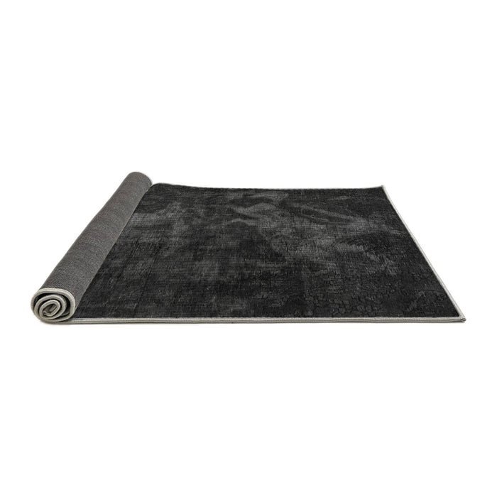 Sideview of Abstract Gray Modern Rug, abs2753gry