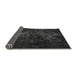 Sideview of Abstract Gray Modern Rug, abs2753gry