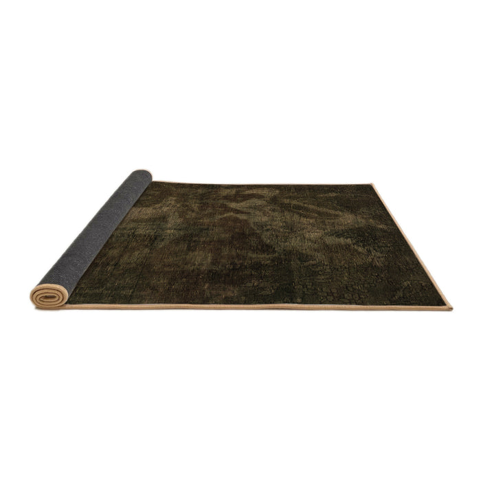 Sideview of Abstract Brown Modern Rug, abs2753brn