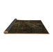 Sideview of Abstract Brown Modern Rug, abs2753brn