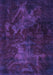 Machine Washable Abstract Purple Modern Area Rugs, wshabs2753pur