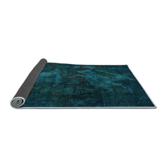 Sideview of Abstract Light Blue Modern Rug, abs2753lblu