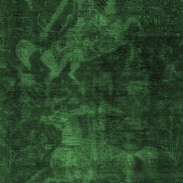 Machine Washable Abstract Emerald Green Modern Area Rugs, wshabs2753emgrn