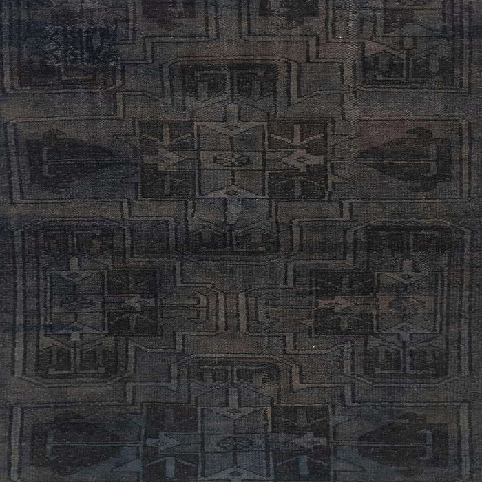 Square Machine Washable Abstract Black Rug, wshabs2754