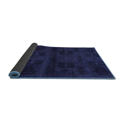 Sideview of Persian Blue Bohemian Rug, abs2754blu