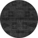 Round Persian Gray Bohemian Rug, abs2754gry