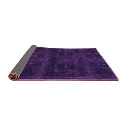 Sideview of Persian Purple Bohemian Rug, abs2754pur