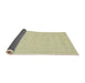 Sideview of Abstract Brown Gold Modern Rug, abs2755