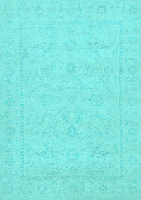 Abstract Light Blue Modern Rug, abs2755lblu