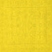 Square Abstract Yellow Modern Rug, abs2755yw