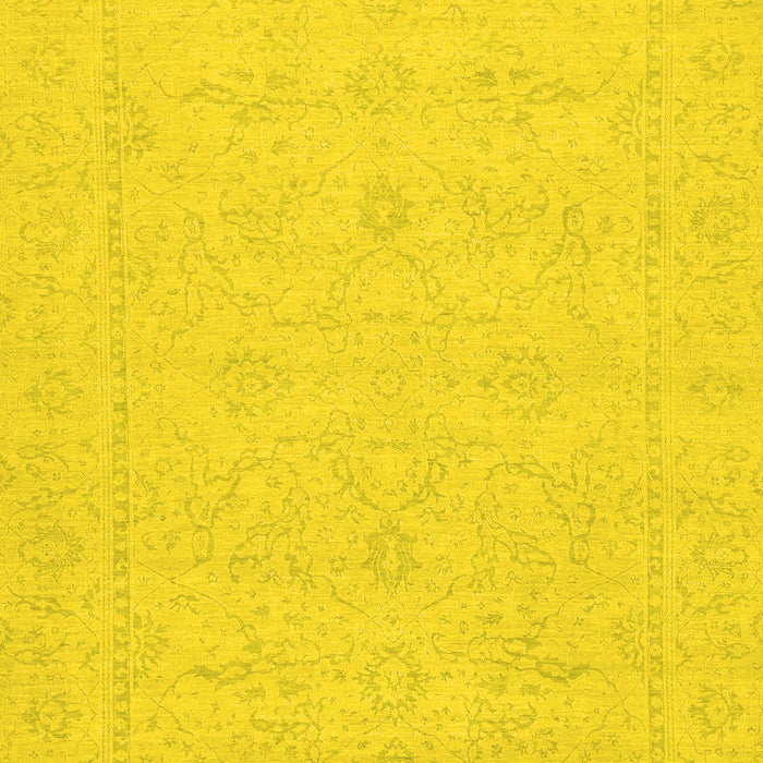 Machine Washable Abstract Yellow Modern Rug, wshabs2755yw
