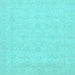 Square Abstract Light Blue Modern Rug, abs2755lblu