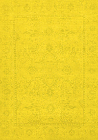 Abstract Yellow Modern Rug, abs2755yw