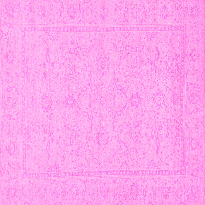 Square Machine Washable Abstract Pink Modern Rug, wshabs2755pnk