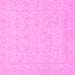 Square Machine Washable Abstract Pink Modern Rug, wshabs2755pnk