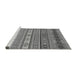 Sideview of Machine Washable Abstract Gray Modern Rug, wshabs2756gry