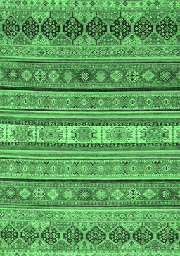 Abstract Emerald Green Modern Rug, abs2756emgrn