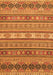 Machine Washable Abstract Orange Modern Area Rugs, wshabs2756org