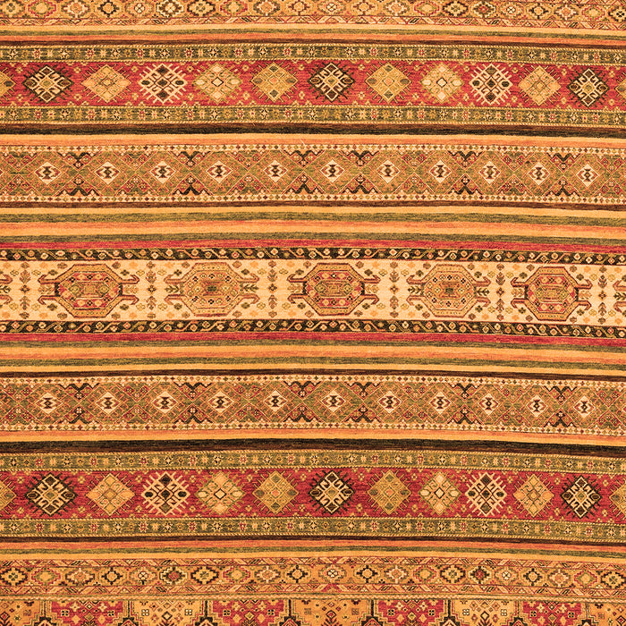Machine Washable Abstract Orange Modern Area Rugs, wshabs2756org
