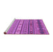 Sideview of Machine Washable Abstract Purple Modern Area Rugs, wshabs2756pur