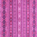 Square Abstract Pink Modern Rug, abs2756pnk