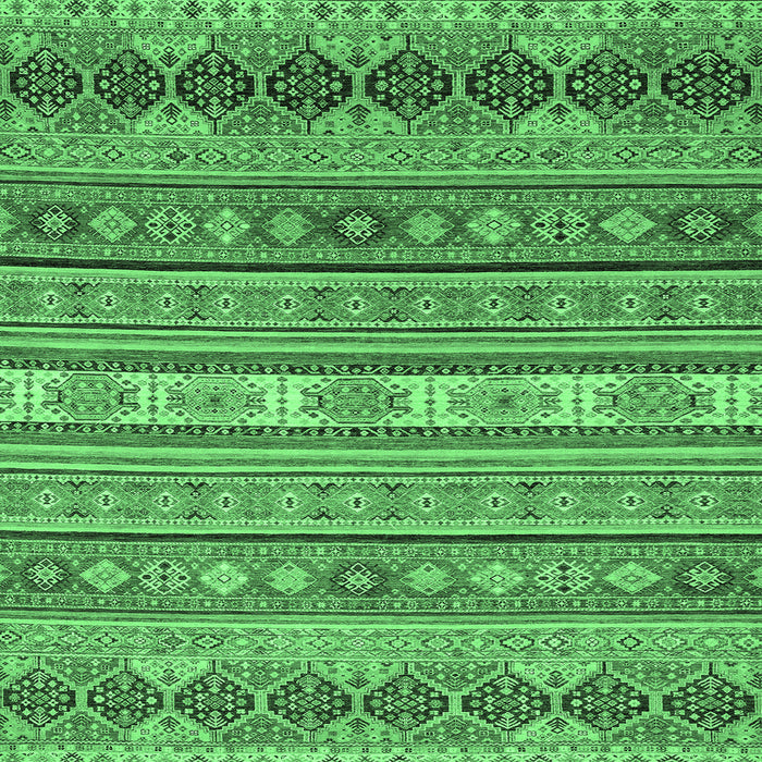 Square Machine Washable Abstract Emerald Green Modern Area Rugs, wshabs2756emgrn